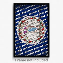 Captains Cove Virginia Poster (VA City Souvenir 11x17 Town Print)