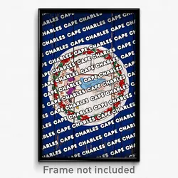 Cape Charles Virginia Poster (VA City Souvenir 11x17 Town Print)