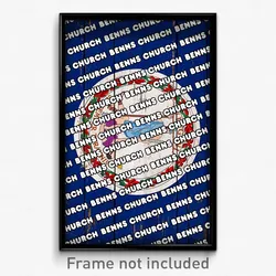 Benns Church Virginia Poster (VA City Souvenir 11x17 Town Print)