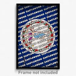 Castlewood Virginia Poster (VA City Souvenir 11x17 Town Print)