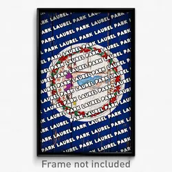 Laurel Park Virginia Poster (VA City Souvenir 11x17 Town Print)