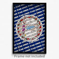 Plum Creek Virginia Poster (VA City Souvenir 11x17 Town Print)