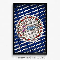 Atkins Virginia Poster (VA City Souvenir 11x17 Town Print)