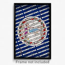 Maurertown Virginia Poster (VA City Souvenir 11x17 Town Print)