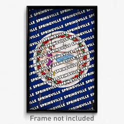 Springville Virginia Poster (VA City Souvenir 11x17 Town Print)