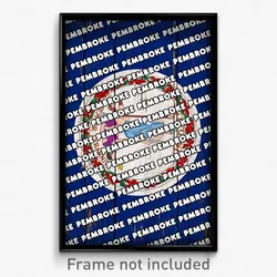 Pembroke Virginia Poster (VA City Souvenir 11x17 Town Print)