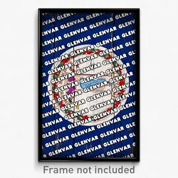 Glenvar Virginia Poster (VA City Souvenir 11x17 Town Print)