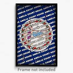 Amelia Court House Virginia Poster (VA City Souvenir 11x17 Town Print)