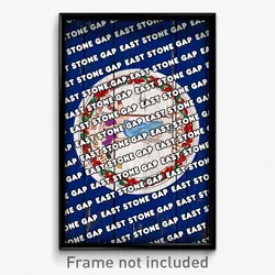 East Stone Gap Virginia Poster (VA City Souvenir 11x17 Town Print)