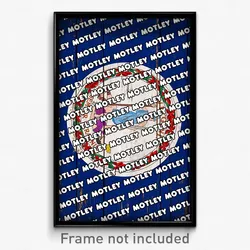 Motley Virginia Poster (VA City Souvenir 11x17 Town Print)