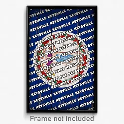 Keysville Virginia Poster (VA City Souvenir 11x17 Town Print)