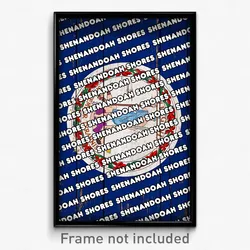 Shenandoah Shores Virginia Poster (VA City Souvenir 11x17 Town Print)