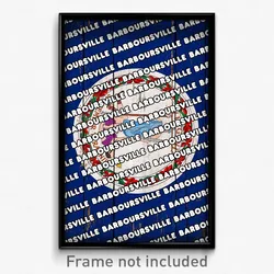 Barboursville Virginia Poster (VA City Souvenir 11x17 Town Print)