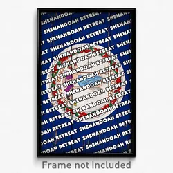 Shenandoah Retreat Virginia Poster (VA City Souvenir 11x17 Town Print)