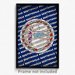 Scottsville Virginia Poster (VA City Souvenir 11x17 Town Print)