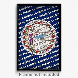 La Crosse Virginia Poster (VA City Souvenir 11x17 Town Print)