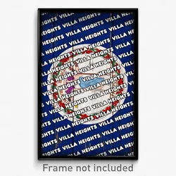 Villa Heights Virginia Poster (VA City Souvenir 11x17 Town Print)