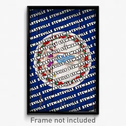 Stewartsville Virginia Poster (VA City Souvenir 11x17 Town Print)