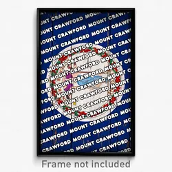 Mount Crawford Virginia Poster (VA City Souvenir 11x17 Town Print)