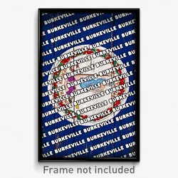 Burkeville Virginia Poster (VA City Souvenir 11x17 Town Print)