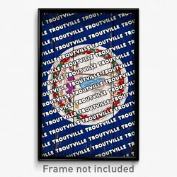 Troutville Virginia Poster (VA City Souvenir 11x17 Town Print)