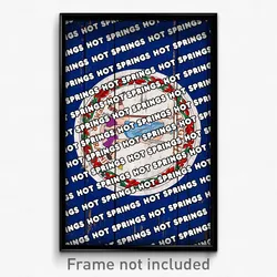 Hot Springs Virginia Poster (VA City Souvenir 11x17 Town Print)