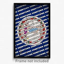 Horntown Virginia Poster (VA City Souvenir 11x17 Town Print)