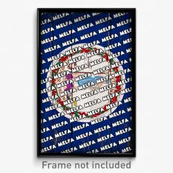 Melfa Virginia Poster (VA City Souvenir 11x17 Town Print)