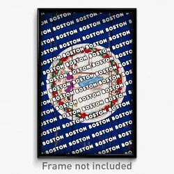 Boston Virginia Poster (VA City Souvenir 11x17 Town Print)