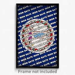 Iron Gate Virginia Poster (VA City Souvenir 11x17 Town Print)