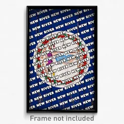 New River Virginia Poster (VA City Souvenir 11x17 Town Print)