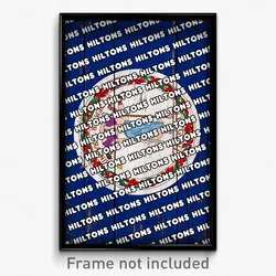 Hiltons Virginia Poster (VA City Souvenir 11x17 Town Print)
