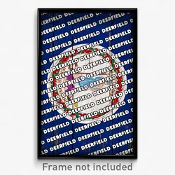 Deerfield Virginia Poster (VA City Souvenir 11x17 Town Print)