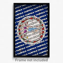 Fairfield Virginia Poster (VA City Souvenir 11x17 Town Print)