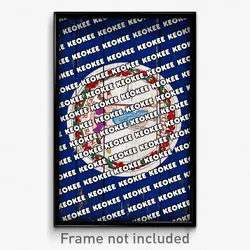 Keokee Virginia Poster (VA City Souvenir 11x17 Town Print)