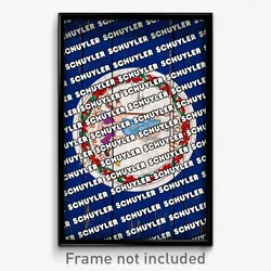 Schuyler Virginia Poster (VA City Souvenir 11x17 Town Print)