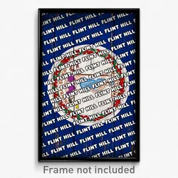 Flint Hill Virginia Poster (VA City Souvenir 11x17 Town Print)