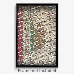 Humboldt Hill California Poster (CA City Souvenir 11x17 Town Print)