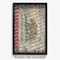 Carmel-by-the-Sea California Poster (CA City Souvenir 11x17 Town Print)