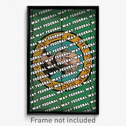 Federal Way Washington Poster (WA City Souvenir 11x17 Town Print)