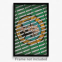 Mount Vernon Washington Poster (WA City Souvenir 11x17 Town Print)