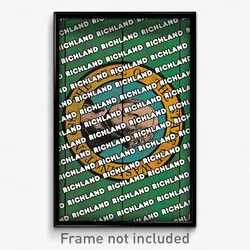 Richland Washington Poster (WA City Souvenir 11x17 Town Print)