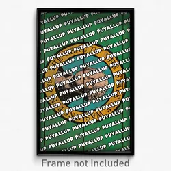 Puyallup Washington Poster (WA City Souvenir 11x17 Town Print)