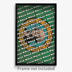 Walla Walla Washington Poster (WA City Souvenir 11x17 Town Print)