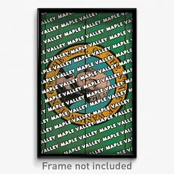 Maple Valley Washington Poster (WA City Souvenir 11x17 Town Print)