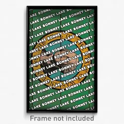 Bonney Lake Washington Poster (WA City Souvenir 11x17 Town Print)