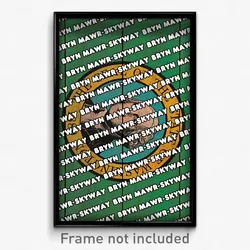 Bryn Mawr-Skyway Washington Poster (WA City Souvenir 11x17 Town Print)