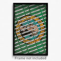 Port Orchard Washington Poster (WA City Souvenir 11x17 Town Print)