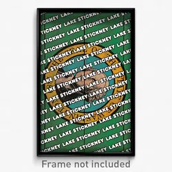 Lake Stickney Washington Poster (WA City Souvenir 11x17 Town Print)