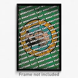 East Wenatchee Washington Poster (WA City Souvenir 11x17 Town Print)